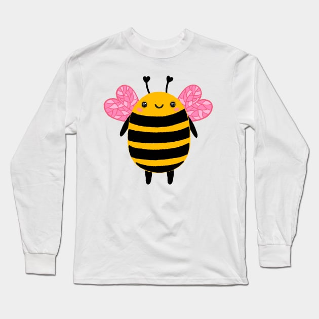 Cute bee Long Sleeve T-Shirt by kostolom3000